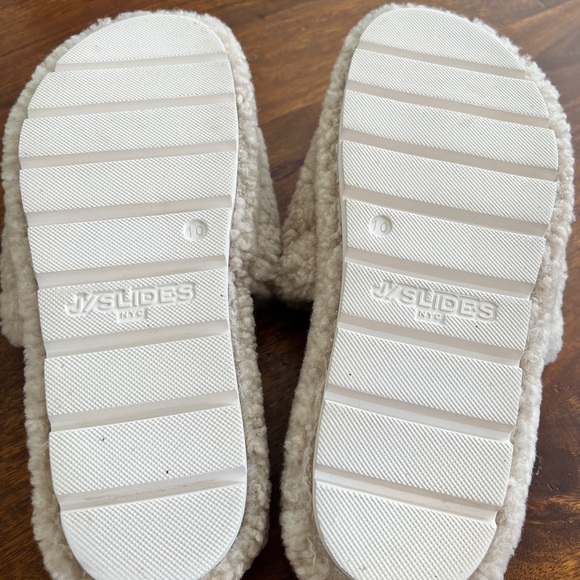 J/Slides stacked fleece slipper shoe - 10 - Picture 5 of 5